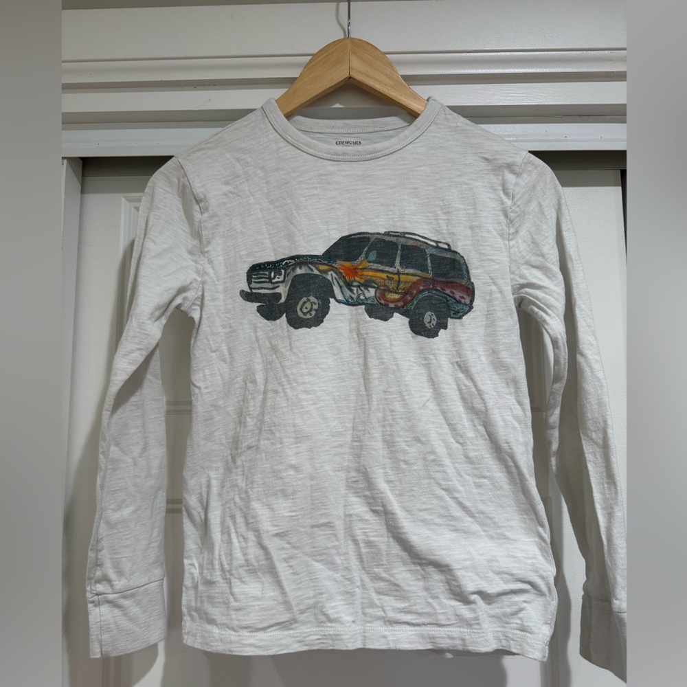 Crewcuts Beach Truck long-sleeve graphic tee
